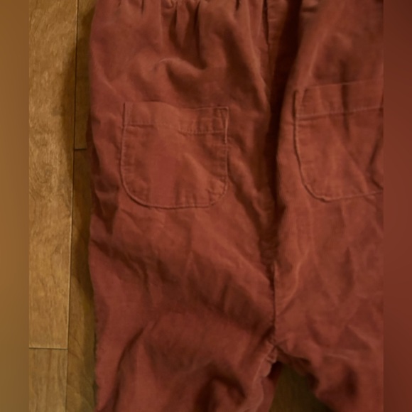 Old Navy rust color corduroy jumper overalls 18-24 months - Picture 3 of 5